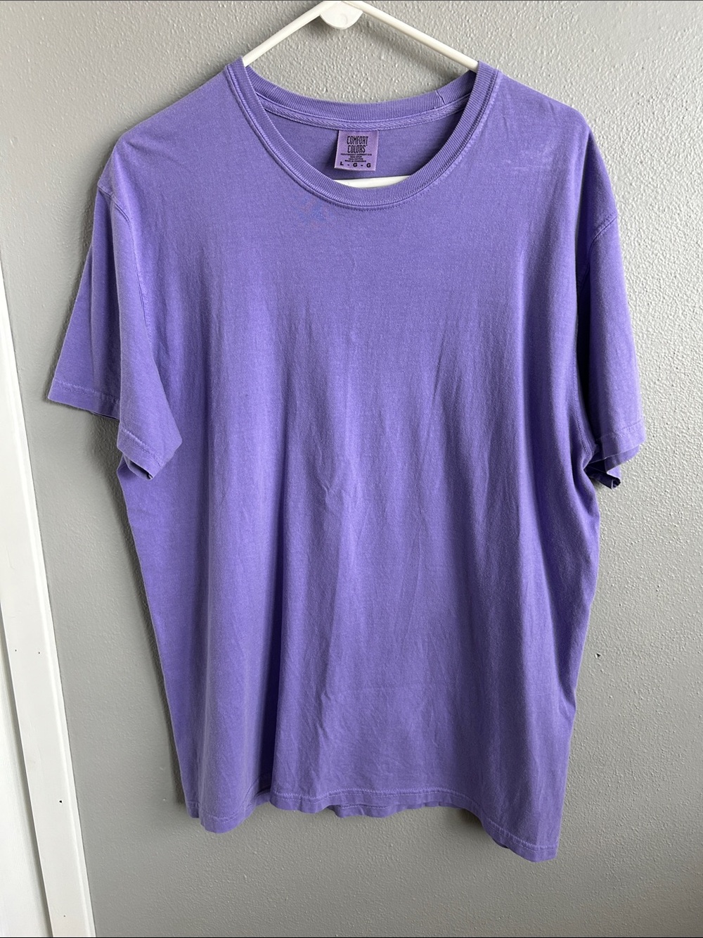 Comfort Colors Men's Purple Short-Sleeve Crew Tee
